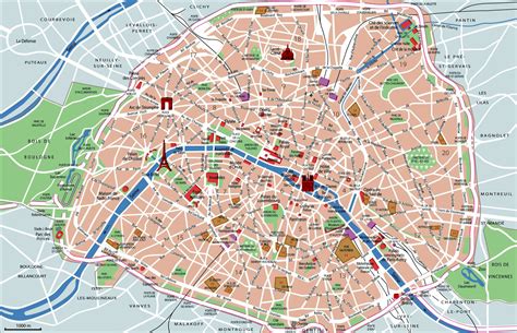 map of paris france